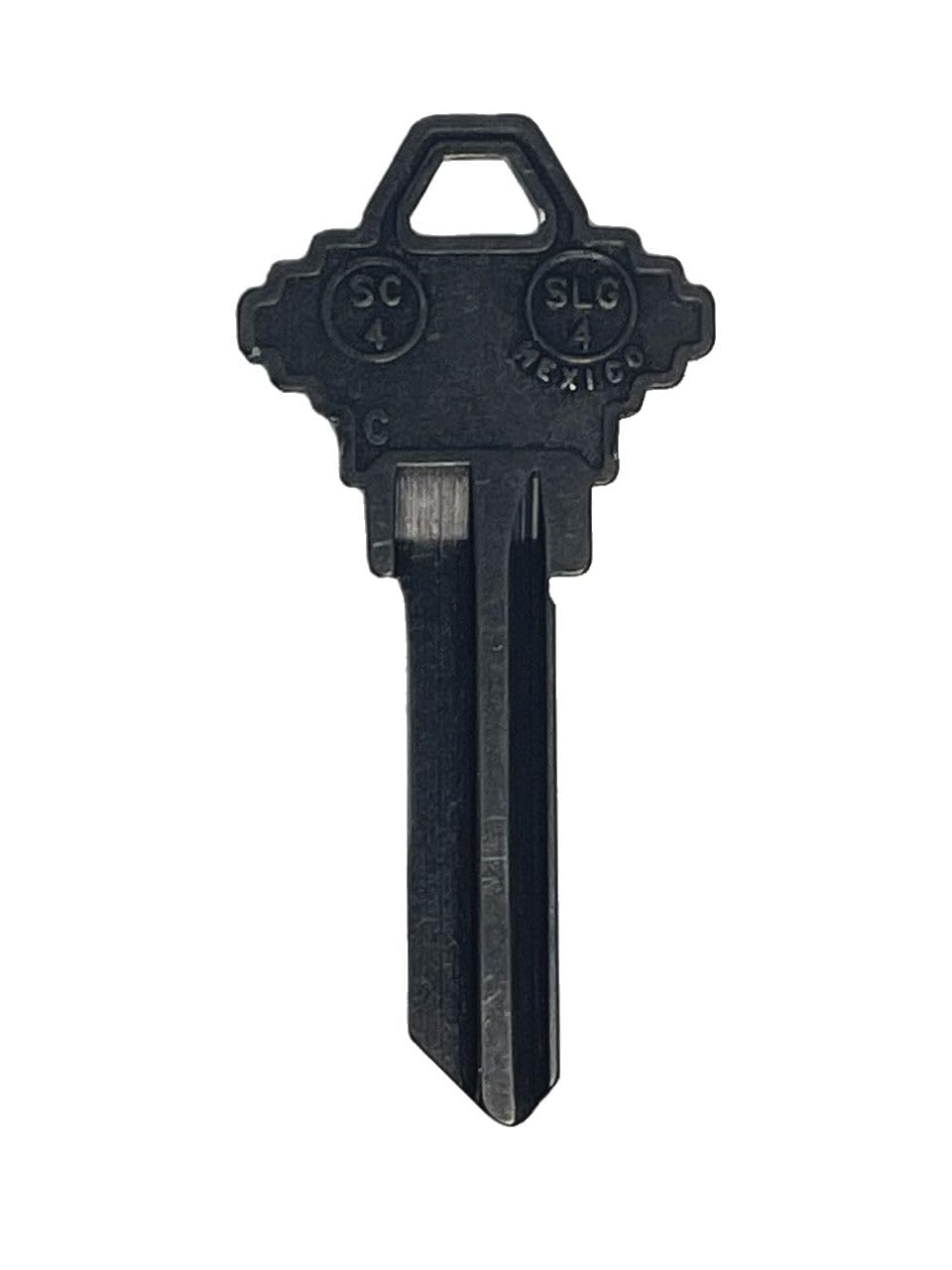 JMA SLG-4.ABK Aluminum Key Blank, SC4 Black (10-Pack): Door